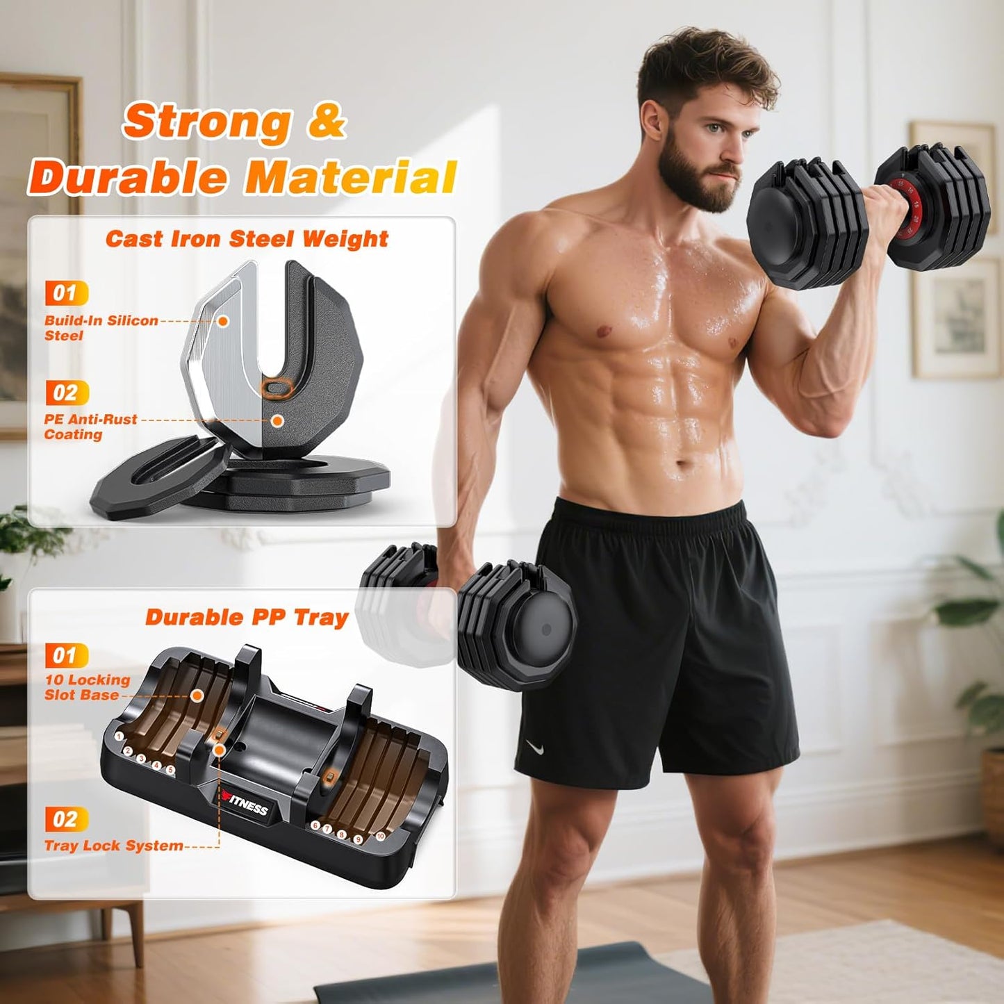 XDDIAS Adjustable Dumbbell