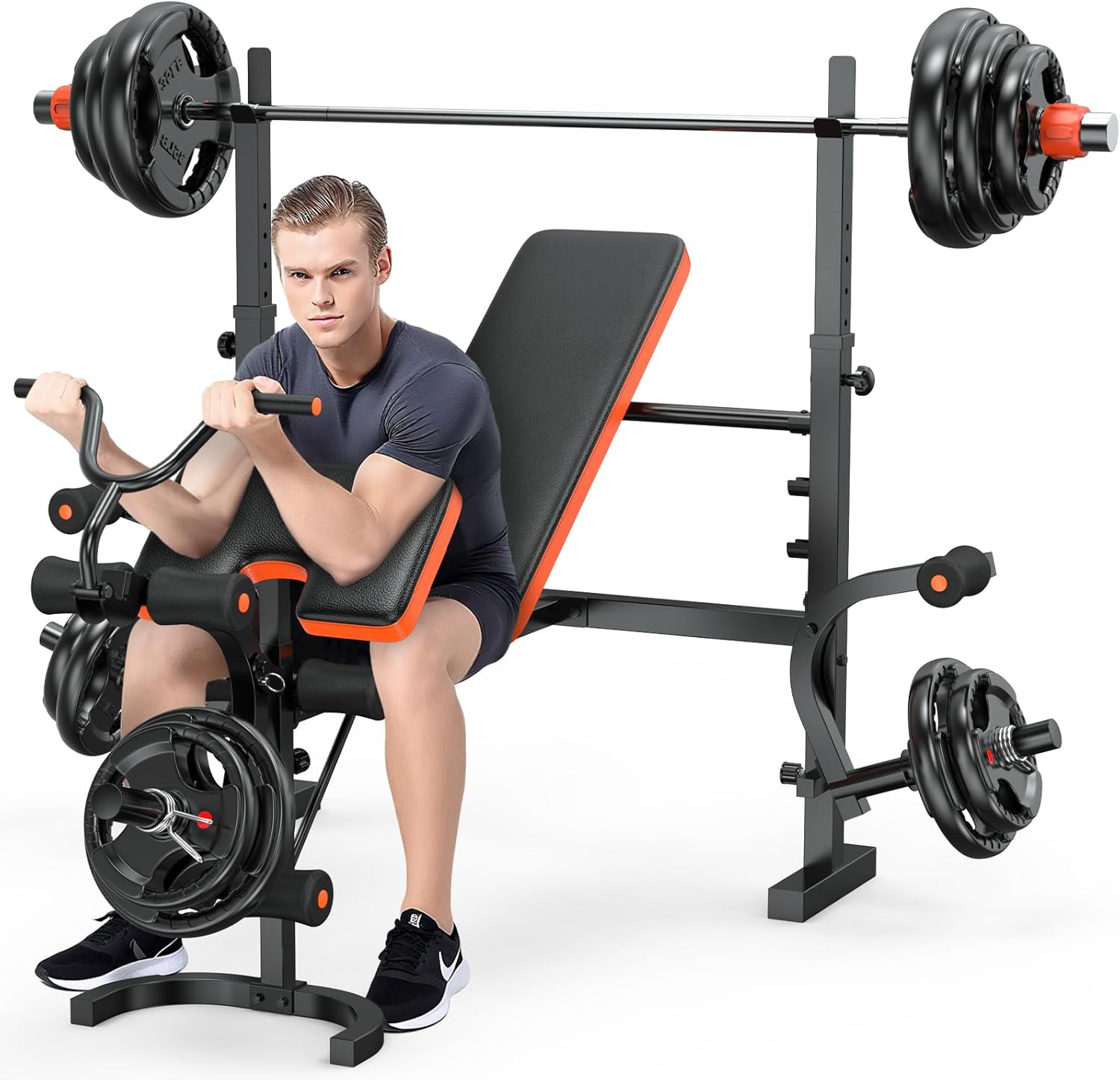 XDDIAS Weight Bench, 770LBS Bench Press Set with Leg Extension, 6 in 1 ...